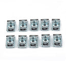 60 PCS B Nut Kit Spire Clips M8 Zinc Speed Fasteners Lug Nuts