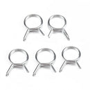 20 PCS Double Wire Spring Tube Clamp Water Pipe Clamps, Size: 9mm