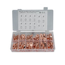 64 PCS Wire Terminals Connector Cable Lugs AWG T2 Copper Heavy-duty Cold-pressed Battery Cable Ends