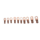 64 PCS Wire Terminals Connector Cable Lugs AWG T2 Copper Heavy-duty Cold-pressed Battery Cable Ends