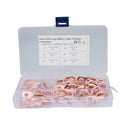 40 PCS Wire Terminals Connector Cable Lugs AWG T2 Copper Heavy-duty Cold-pressed Battery Cable Ends
