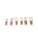 40 PCS Wire Terminals Connector Cable Lugs AWG T2 Copper Heavy-duty Cold-pressed Battery Cable Ends