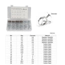 250 PCS Double Wire Spring Tube Clamp Water Pipe Clamps, Size: 5-14mm