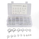 180 PCS Double Wire Spring Tube Clamp Water Pipe Clamps, Size: 5-24mm