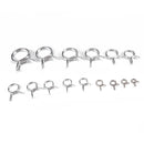 180 PCS Double Wire Spring Tube Clamp Water Pipe Clamps, Size: 5-24mm