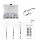 150 PCS Double Wire Spring Tube Clamp Water Pipe Clamps, Size: 5-14mm