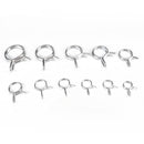 110 PCS Double Wire Spring Tube Clamp Water Pipe Clamps, Size: 9-24mm