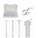 110 PCS Double Wire Spring Tube Clamp Water Pipe Clamps, Size: 9-24mm