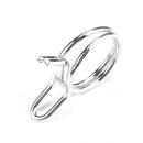 100 PCS Double Wire Spring Tube Clamp Water Pipe Clamps, Size: 7-24mm