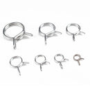 75 PCS Double Wire Spring Tube Clamp Water Pipe Clamps, Size: 6.0-22mm