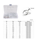 70 PCS Double Wire Spring Tube Clamp Water Pipe Clamps, Size: 6.0-18mm