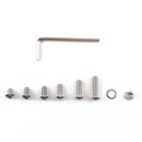190 PCS 304 Stainless Steel Screws and Nuts Hex Socket Head Cap Screws Gasket Wrench Assortment Set Kit