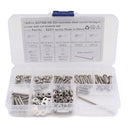 190 PCS 304 Stainless Steel Screws and Nuts M3 Hex Socket Head Cap Screws Gasket Wrench Assortment Set Kit