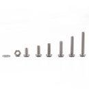 900 PCS 304 Stainless Steel Screws and Nuts Hex Socket Head Cap Screws Gasket Wrench Assortment Set Kit
