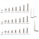 900 PCS 304 Stainless Steel Screws and Nuts Hex Socket Head Cap Screws Gasket Wrench Assortment Set Kit