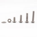 520 PCS 304 Stainless Steel Screws and Nuts Hex Socket Head Cap Screws Gasket Wrench Assortment Set Kit