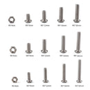500 PCS 304 Stainless Steel Screws and Nuts Hex Socket Head Cap Screws Gasket Wrench Assortment Set Kit