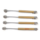 4 Sets N22.5lb Hydraulic Shocks Gas Strut Gas Spring Lid Support for RV / Trailer(Gold)
