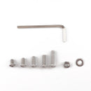 190 PCS 304 Stainless Steel Screws and Nuts M4 Hex Socket Head Cap Screws Gasket Wrench Assortment Set Kit