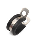 10 PCS Car Rubber Cushion Pipe Clamps Stainless Steel Clamps, Size: 2 inch (50mm)