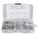 200 PCS Car / Boat AWG Gauge Non-Insulated Butt Connectors Ferrule Cable Crimp Terminal Kit