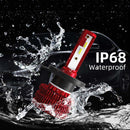2 PCS KINGSOFE K5 H4 DC9-36V / 18W / 2000LM / 6000K IP68 Car LED Headlight Lamps (Cool White)