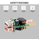 Universal Car QC3.0 Dual Port USB Charger Power Outlet Adapter 5V 2.4A IP66 with 60cm Cable(Red Light)