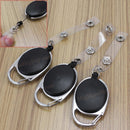 3 Pcs Carabiner Retractable Reel Key-ID-Badge Name Tag Holder Office Badge  Hot