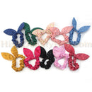 10 Pcs Cute Women Girls Rabbit Ear Hair Bow Tie Bands Ponytail Holder Mix Hot