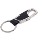 Leather Hook Keyring Keychain Keyfob Belt Strap Car Van House Keys Locker Garage