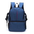 Multi-functional Waterproof Nylon Shoulder Backpack Padded Shockproof Camera Case Bag for Nikon Canon DSLR Cameras(Blue)