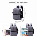 Multi-functional Waterproof Nylon Shoulder Backpack Padded Shockproof Camera Case Bag for Nikon Canon DSLR Cameras(Grey)