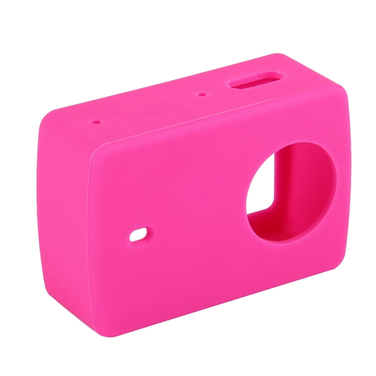 For Xiaomi Xiaoyi Yi II Sport Action Camera Silicone Housing Protective Case Cover Shell(Magenta)