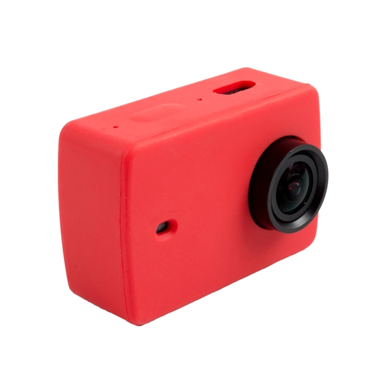 For Xiaomi Xiaoyi Yi II Sport Action Camera Silicone Housing Protective Case Cover Shell(Red)