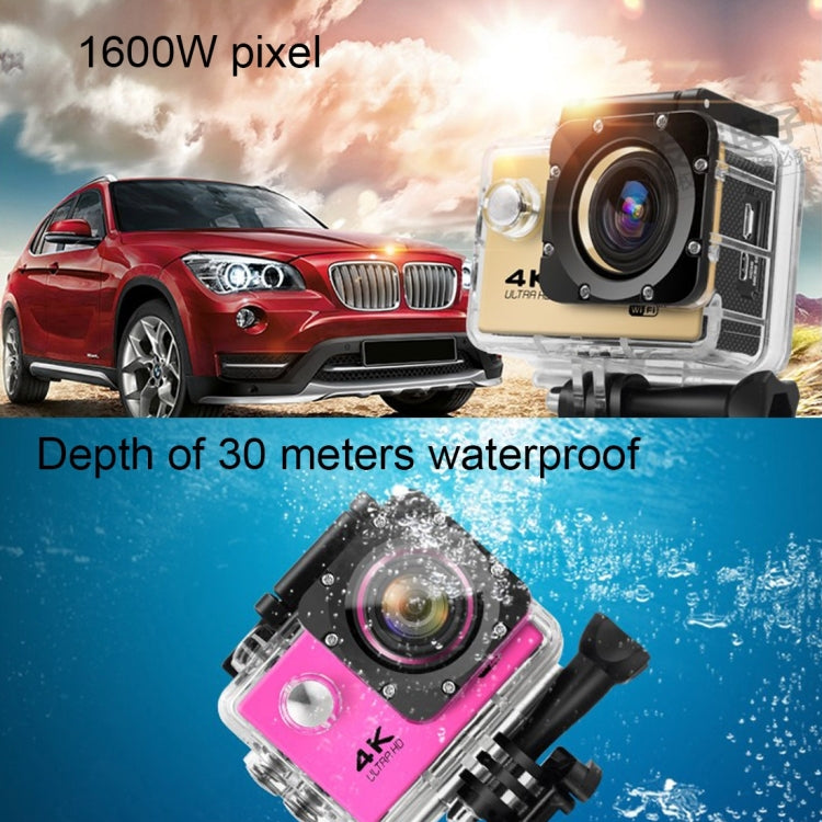 F60 2.0 inch Screen 170 Degrees Wide Angle WiFi Sport Action Camera Camcorder with Waterproof Housing Case, Support 64GB Micro SD Card(Black)