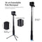 Anti-skid Extendable Self-portrait Handheld Diving Telescopic Monopod Holder Set with Phone Remote Controller & Tripod & Phone Holder for GoPro & Xiaoyi Camera & Smartphones, Full Length Max: about 1m(Blue)