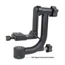 YELANGU Horizontal 360 Degree Gimbal Tripod Head for Home DV and SLR Cameras(Black)