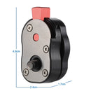 Mini Quick Release Plate for LCD Monitor Magic Arm LED light Camera Camcorder Rig(Black)