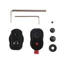 Mini Quick Release Plate for LCD Monitor Magic Arm LED light Camera Camcorder Rig(Black)