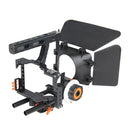 YELANGU YLG1105A A7 Cage Set Include Video Camera Cage Stabilizer / Follow Focus / Matte Box for Sony GH4 / A7S / A7 / A7R / A72 / A7RII / A7SII / A6000 / A6500 / A6300 / A7R3 / A7S3 / A7R4 (Orange)