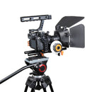 YELANGU YLG1105A A7 Cage Set Include Video Camera Cage Stabilizer / Follow Focus / Matte Box for Sony GH4 / A7S / A7 / A7R / A72 / A7RII / A7SII / A6000 / A6500 / A6300 / A7R3 / A7S3 / A7R4 (Orange)