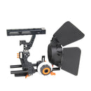 YELANGU YLG1105A A7 Cage Set Include Video Camera Cage Stabilizer / Follow Focus / Matte Box for Sony GH4 / A7S / A7 / A7R / A72 / A7RII / A7SII / A6000 / A6500 / A6300 / A7R3 / A7S3 / A7R4 (Orange)