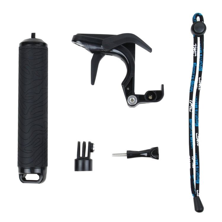 TMC HR391 Shutter Trigger Floating Hand Grip / Diving Surfing Buoyancy Stick with Adjustable Anti-lost Hand Strap for GoPro HERO4 /3+ /3, Xiaomi Xiaoyi Sport Camera(Black)