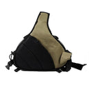 CADEN Triangle Shape Tscope Sling Shoulder Cross Digital Camera Bags Case Soft Bag with Rain Cover for Canon Nikon Sony K1, Size: 36*31*15cm(Army Green)