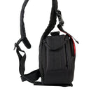 CADEN Triangle Shape Tscope Sling Shoulder Cross Digital Camera Bags Case Soft Bag with Rain Cover for Canon Nikon Sony K1, Size: 36*31*15cm(Black)
