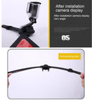 Bullet Time Rig 360 Degree Selfie Mount for PULUZ Action Sports Cameras Jaws Flex Clamp Mount for GoPro HERO10 Black / HERO9 Black / HERO8 Black /7 /6 /5 /5 Session /4 Session /4 /3+ /3 /2 /1, DJI Osmo Action, Xiaoyi and Other Action Cameras(Black)