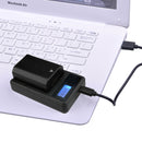 Digital LCD Display Battery Charger with USB Port for Sony NP-FZ100 Battery, Compatible with Sony A9 (ILCE-9)