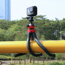Mini Octopus Flexible Tripod Holder with Phone Clamp for iPhone, Galaxy, Huawei, GoPro HERO10 Black / HERO9 Black / HERO8 Black /7 /6 /5 /5 Session /4 Session /4 /3+ /3 /2 /1, Xiaoyi and Other Action Cameras