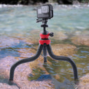 Mini Octopus Flexible Tripod Holder with Phone Clamp for iPhone, Galaxy, Huawei, GoPro HERO10 Black / HERO9 Black / HERO8 Black /7 /6 /5 /5 Session /4 Session /4 /3+ /3 /2 /1, Xiaoyi and Other Action Cameras