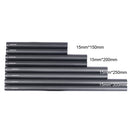2 PCS WARAXE 2637 Diameter 15mm Length 200mm Aluminum Alloy Rods for 15mm Rod Rail Support System(Black)